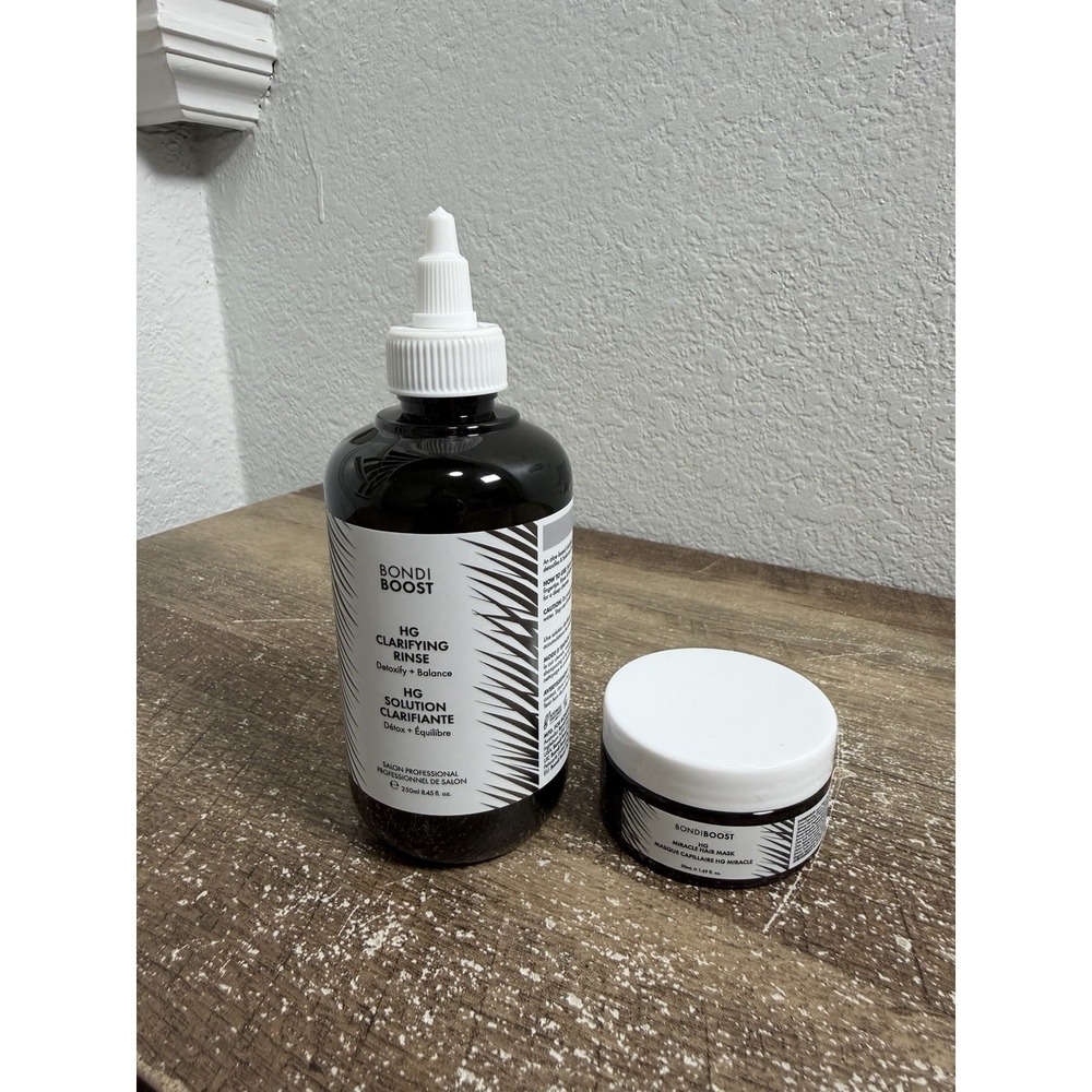 BondiBoost HG Clarifying Rinse 8.45oz + Miracle Hair Mask 1.69oz Set